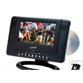 7" Portable Rechargeable LCD TV/ DVD Player with USB & SD Inputs